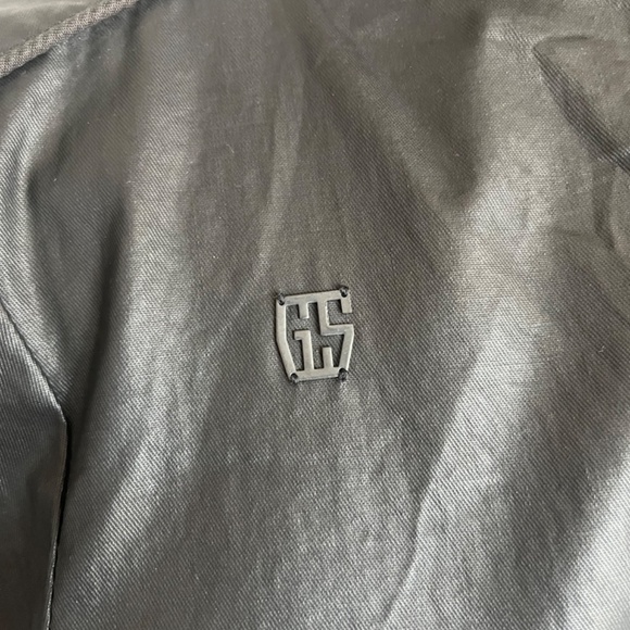 G Star Raw Steam Mini Mock Neck Coated Cotton Black Full Zip Short Sleeve Dress - Picture 5 of 14